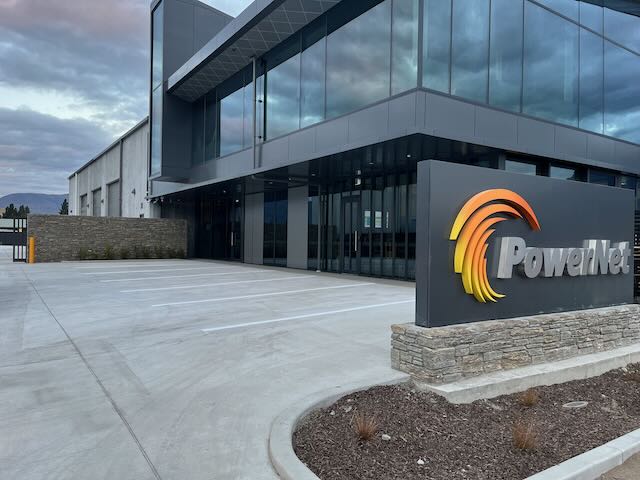 Line marking and wheel stops at Powernet Queenstown